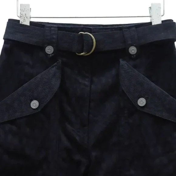 Ulla Johnson Waverly Pant Sz0/2 Black Ink Painted Check